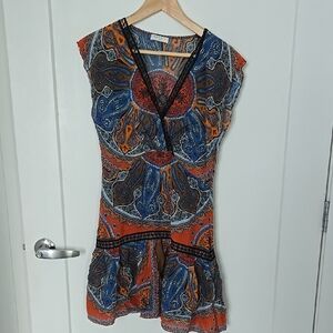Bohemian Paisley Print Dress